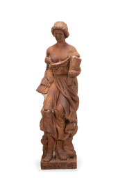 ALLEGORICAL CAST IRON GARDEN F