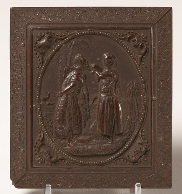 Allegorical figural gutta percha