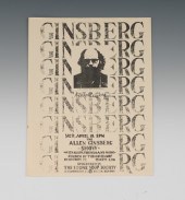 Allen Ginsberg Autographed Fly