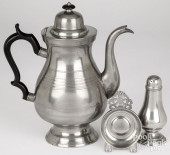 ALLEN PORTER PEWTER COFFEEPOT,