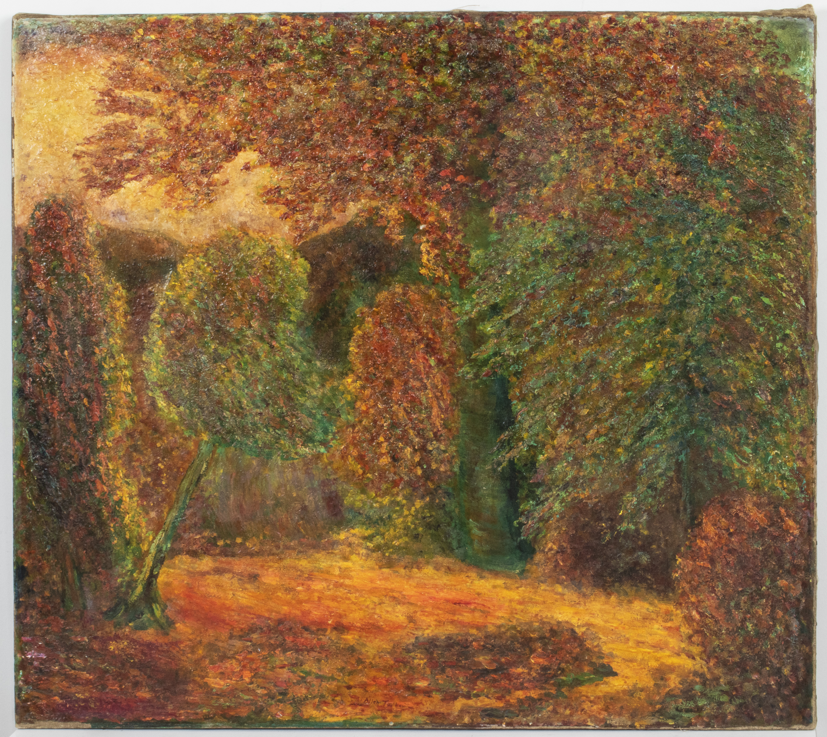 ALLEN TUCKER "AUTUMN" OIL ON CANVAS