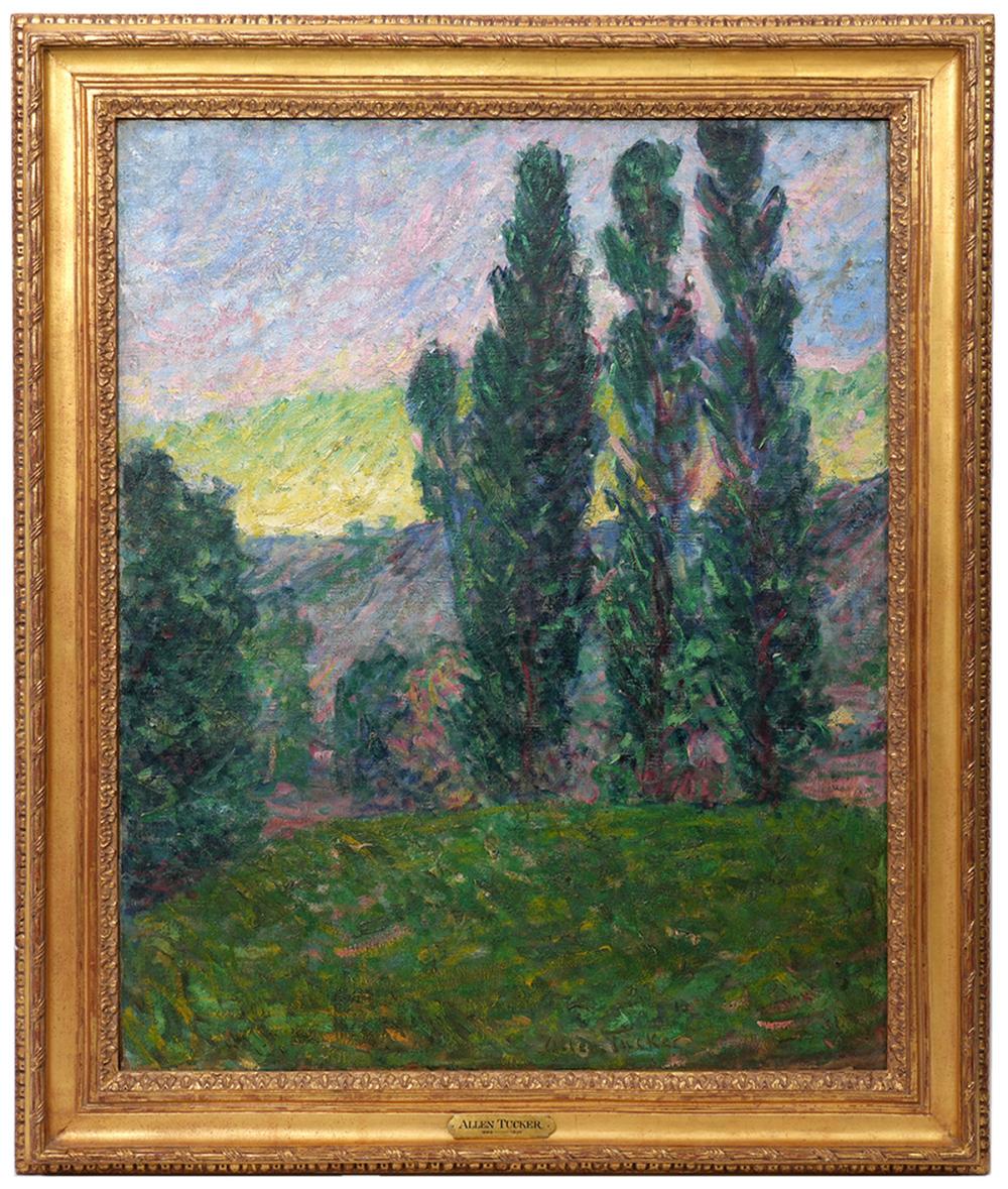 ALLEN TUCKER 'POPLARS' LANDSCAPE