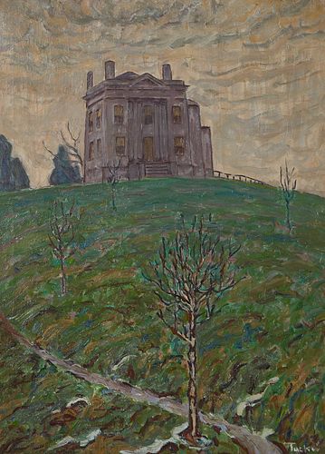 ALLEN TUCKER "THE HILL MANSION" OIL