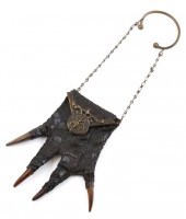 ALLIGATOR-CLAW MINI PURSE, PAT