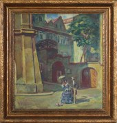 ALOIS WIERER OIL ON BOARDALOIS