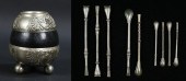 ALPACA SILVER MATE GOURD & BOM
