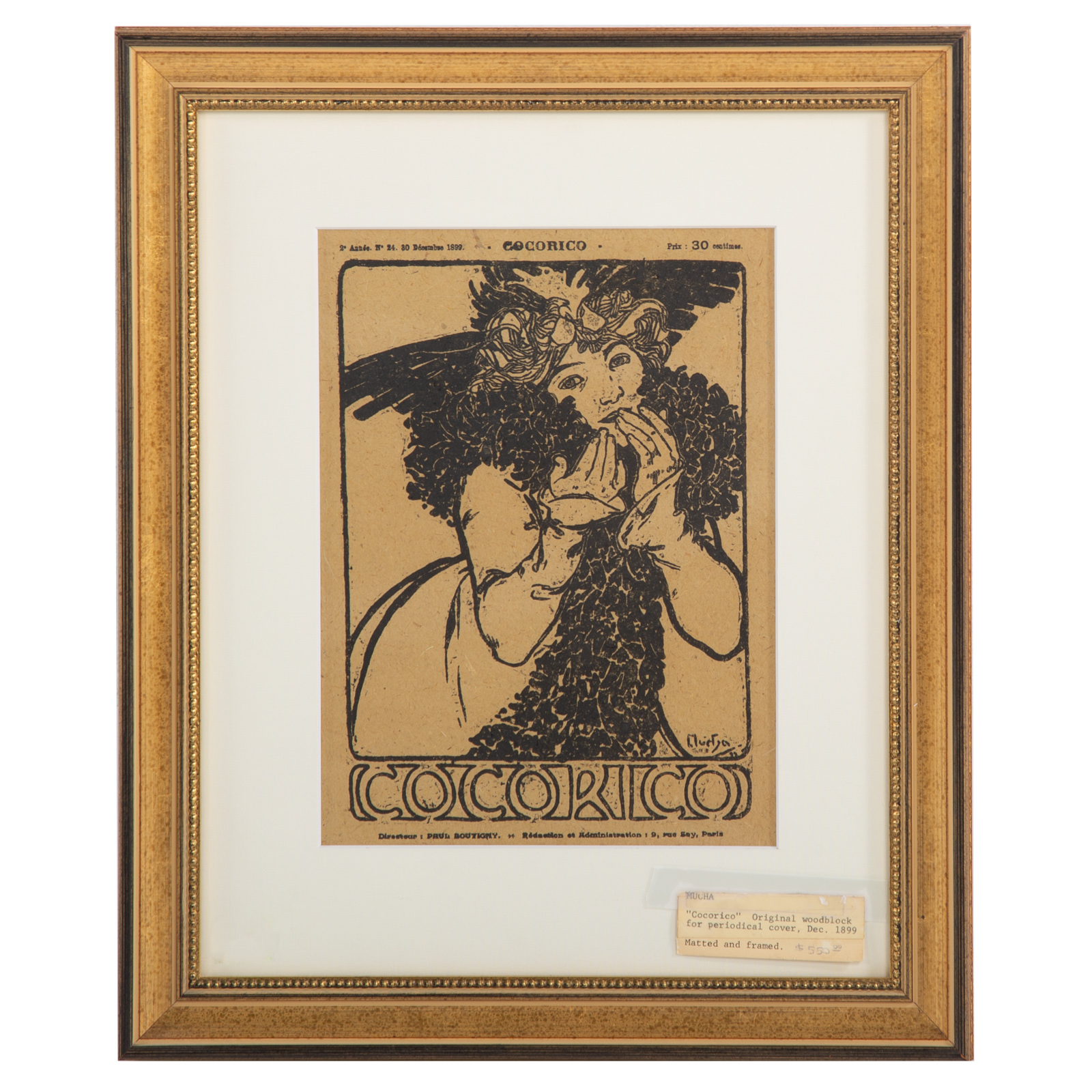 ALPHONSE MUCHA. "COCORICO,"