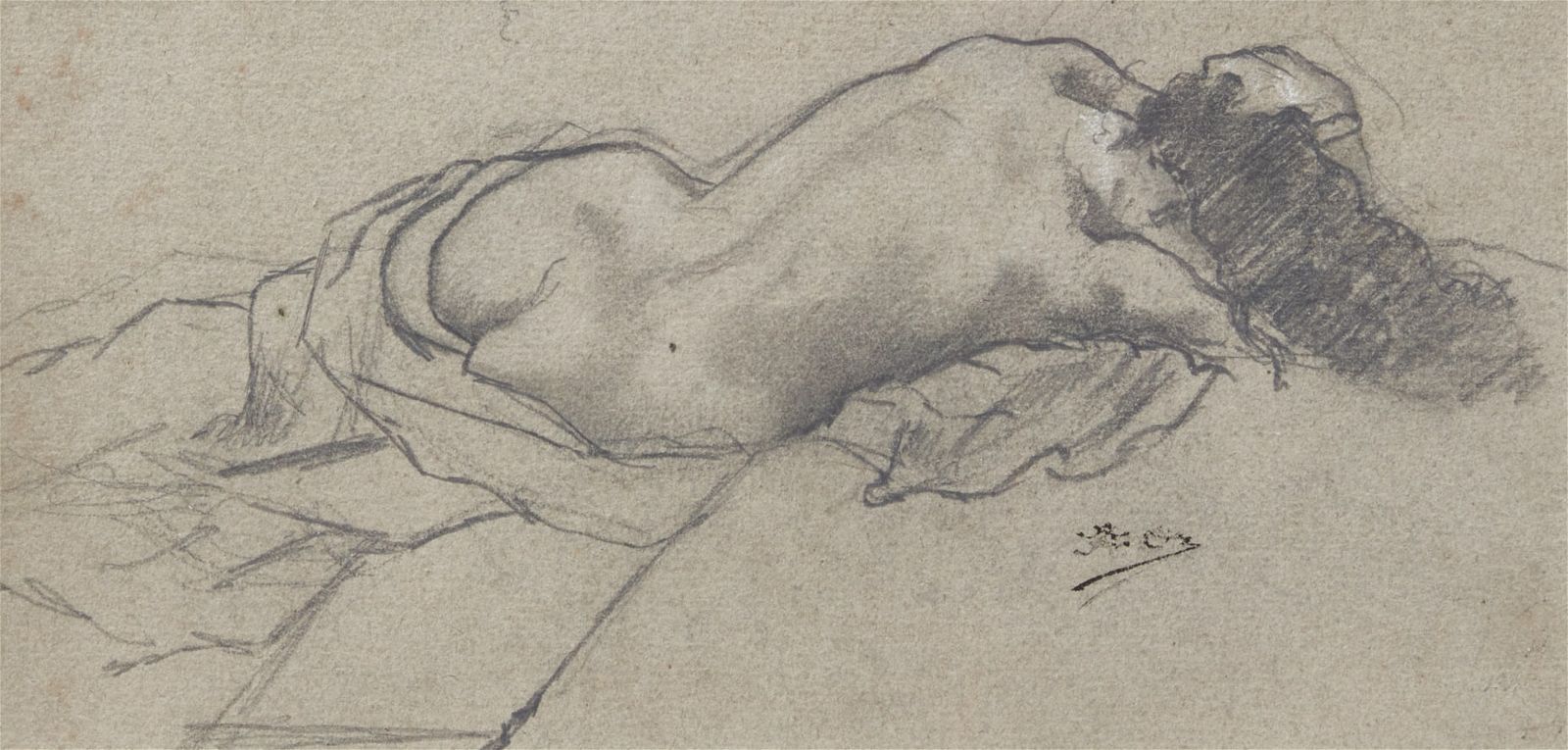 ALPHONSE OSBERT, RECLINING NUDE,