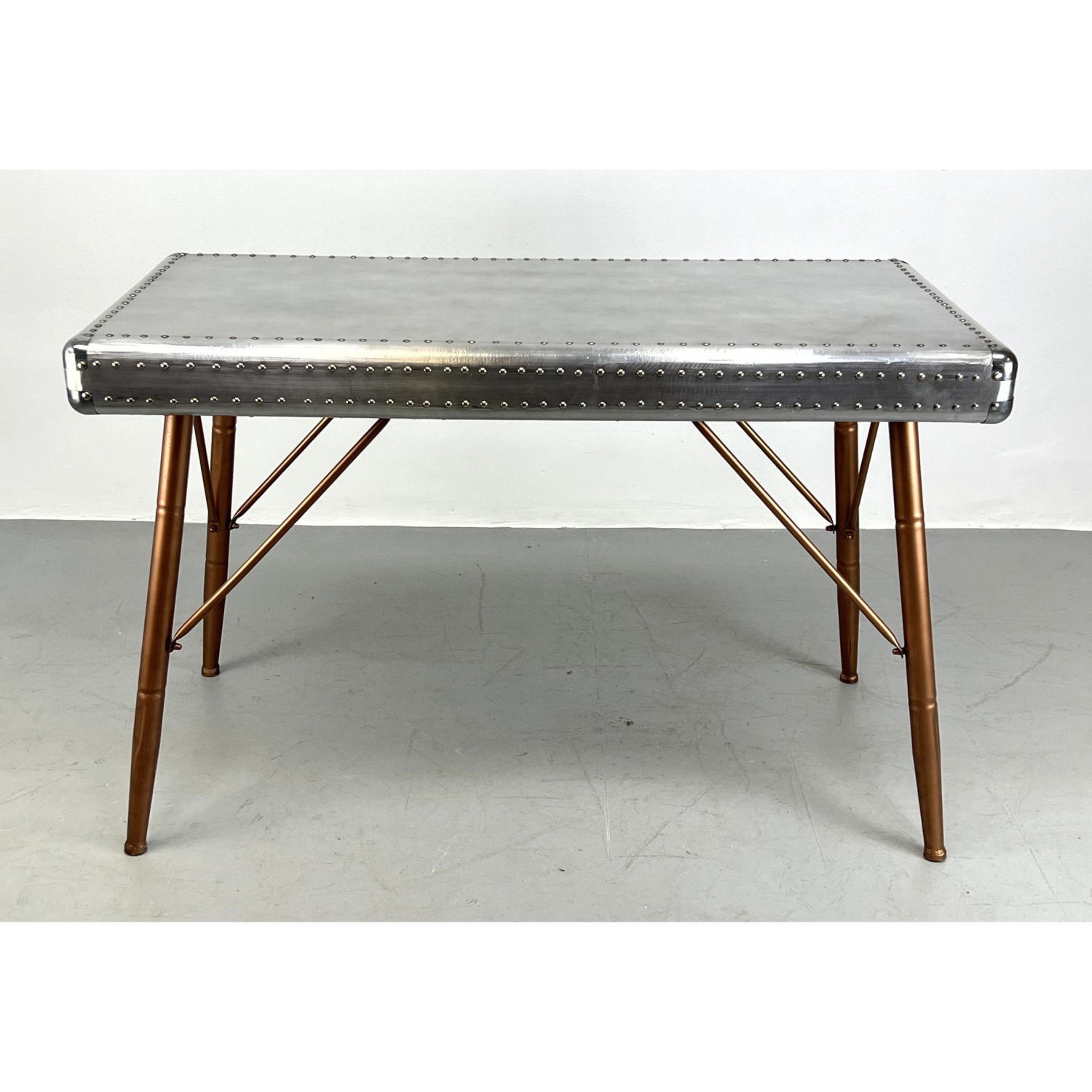 Aluminum "Airplane" Table Desk.