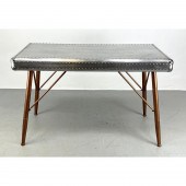 Aluminum "Airplane" Table Desk