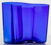 ALVAR AALTO MODERN BLUE GLASS