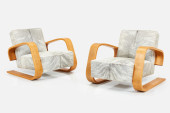ALVAR AALTO, 'TANK' CHAIRS (2)