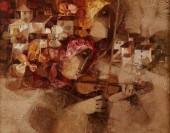 ALVAR SUNOL OIL ON CANVAS PAIN