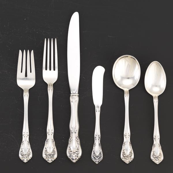 ALVIN STERLING FLATWARE SET,