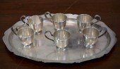 ALVIN STERLING OVAL TRAY AND A