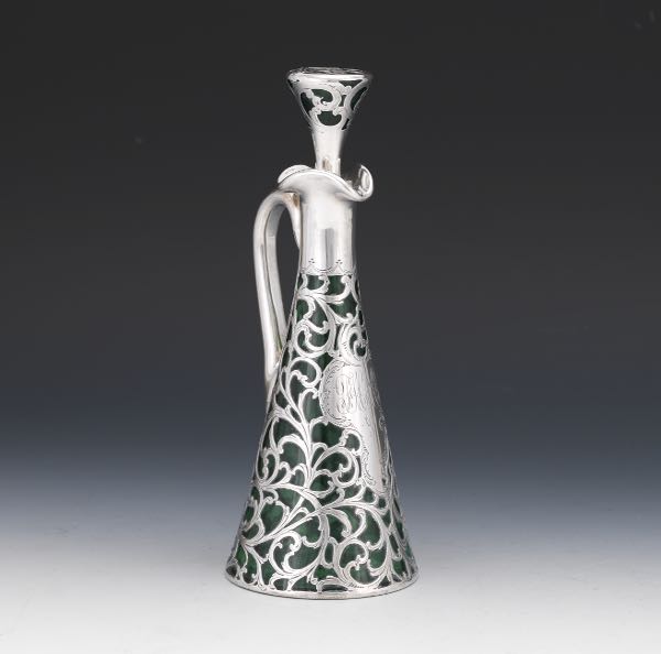ALVIN STERLING SILVER CASED EMERALD