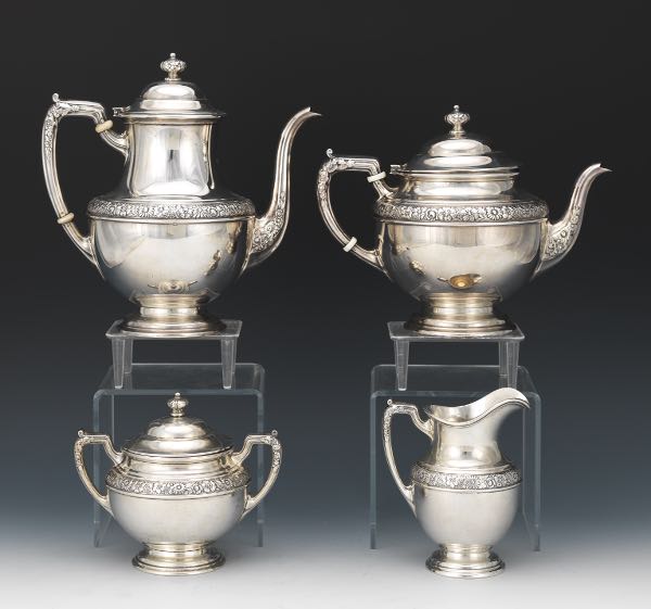 ALVIN STERLING SILVER FOUR-PIECE
