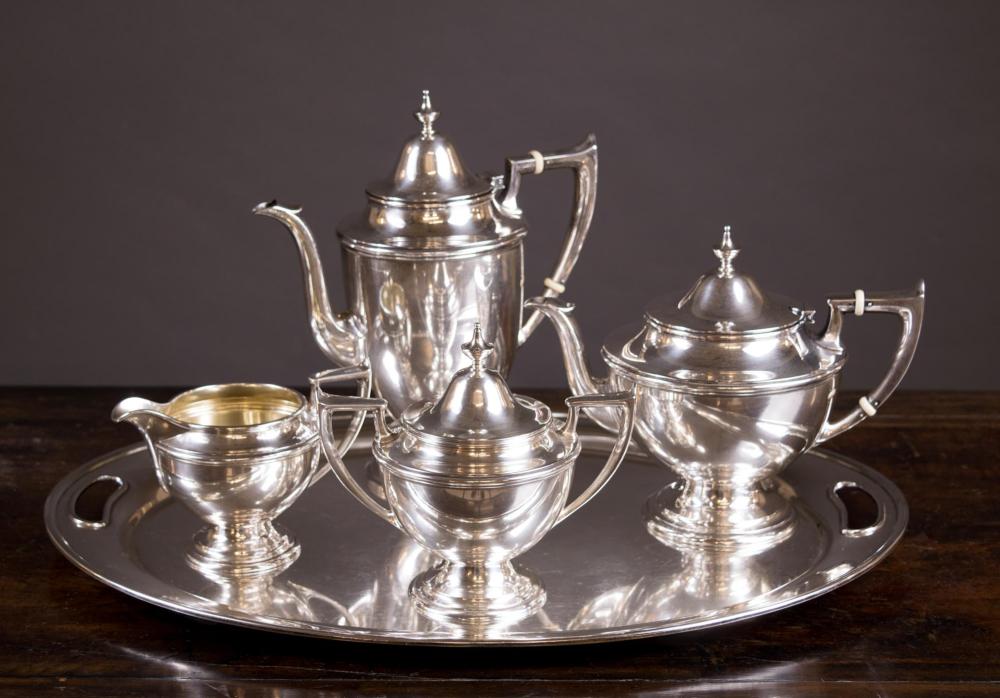 ALVIN STERLING SILVER TEA AND