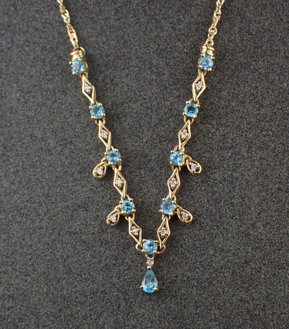 ALWAND VAHAN BLUE TOPAZ AND DIAMOND