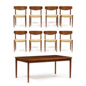A.M. MøBLER, DANISH TEAK DININ