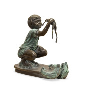 AM. SCHOOL BOY WITH BULL FROG