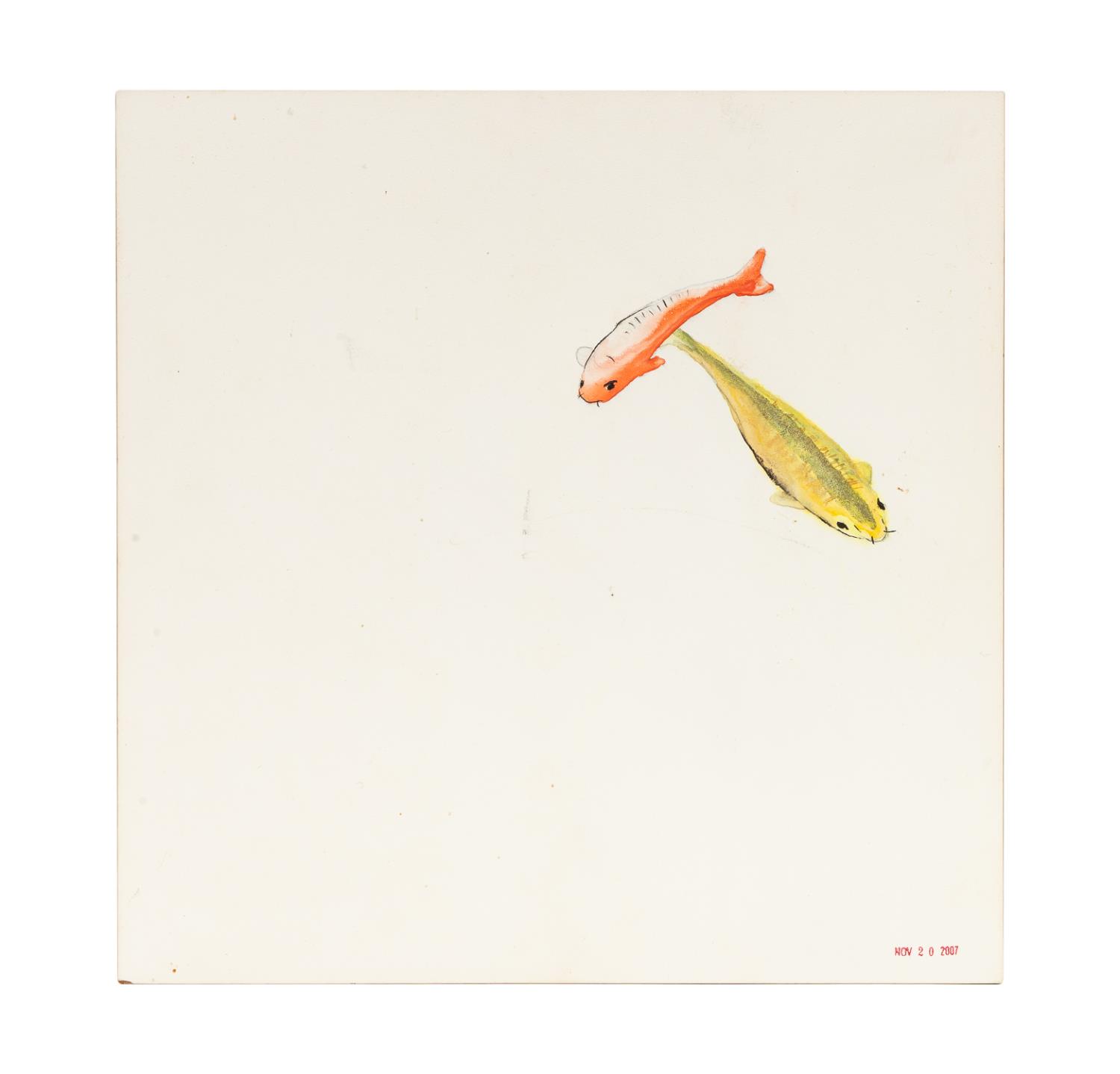 AM SCHOOL, "DOUBLE LUCK" 2 KOI FISH