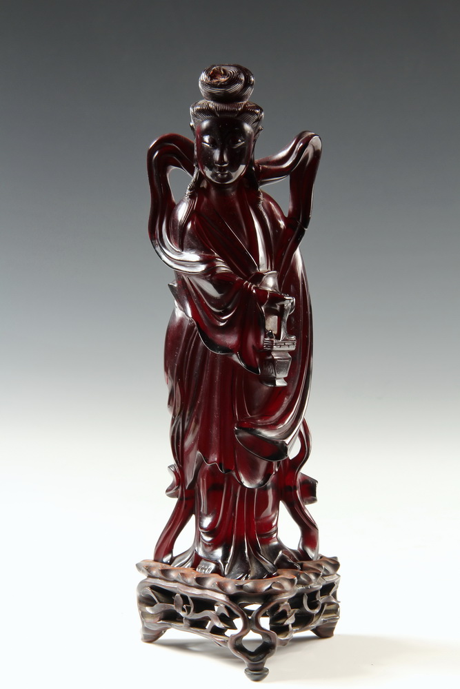 AMBER FIGURINE - Reconstituted