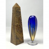 Amber Onyx stone Obelisk and S