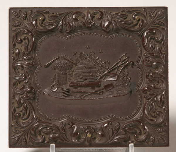 Ambrotype in gutta percha case;