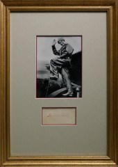 AMELIA EARHART FRAMED AUTOGRAP