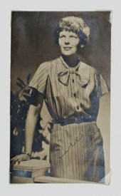 Amelia Earhart signed photogra