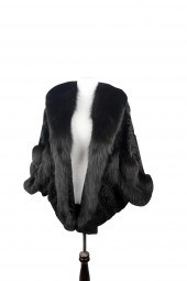 AMEN WARDY BLACK FUR & WOOL SH
