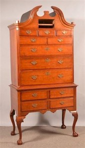 AMER. CHIPPENDALE CHERRY BONNE