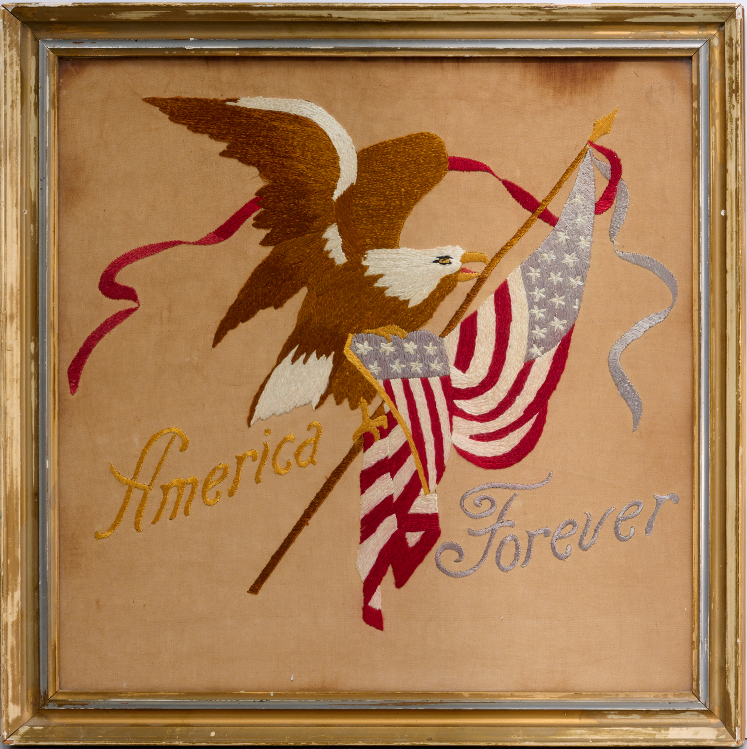 'AMERICA FOREVER' PATRIOTIC SILK