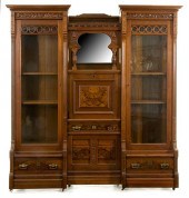 America Victorian walnut side-