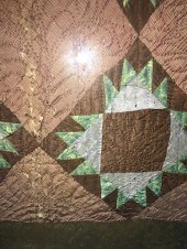 AMERICAN 1840 CRIB QUILT WITH