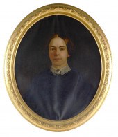 AMERICAN 19TH C. OIL ON CANVAS
