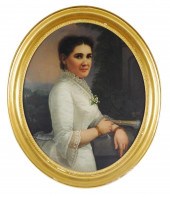 AMERICAN 19TH C. OIL ON PANEL
