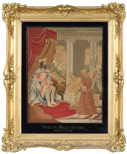 AMERICAN 19TH CENTURY FRAMED