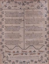 AMERICAN 19TH CENTURY SAMPLER