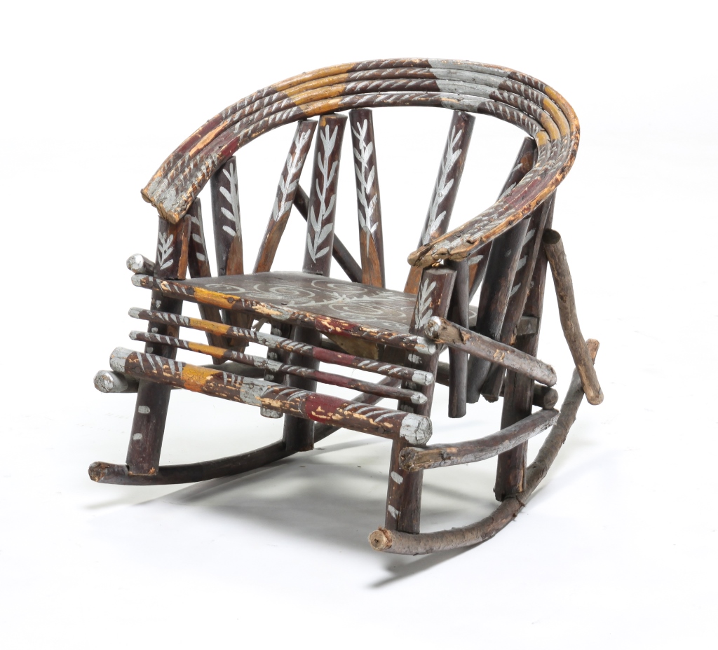 AMERICAN ADIRONDACK CHILD'S ROCKER.