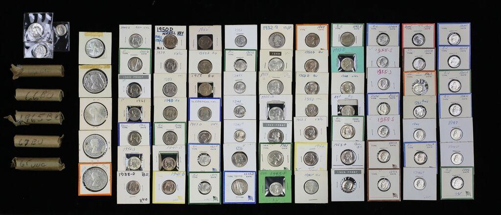 AMERICAN AND CANADIAN COINS BU