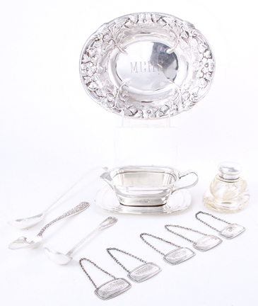 American and English sterling table