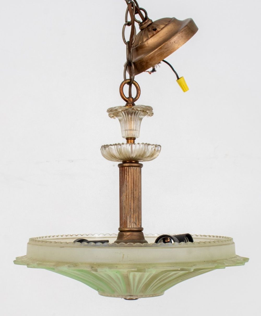 AMERICAN ART DECO MOLDED GLASS