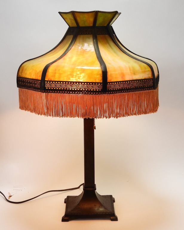 AMERICAN ART NOUVEAU SLAG GLASS