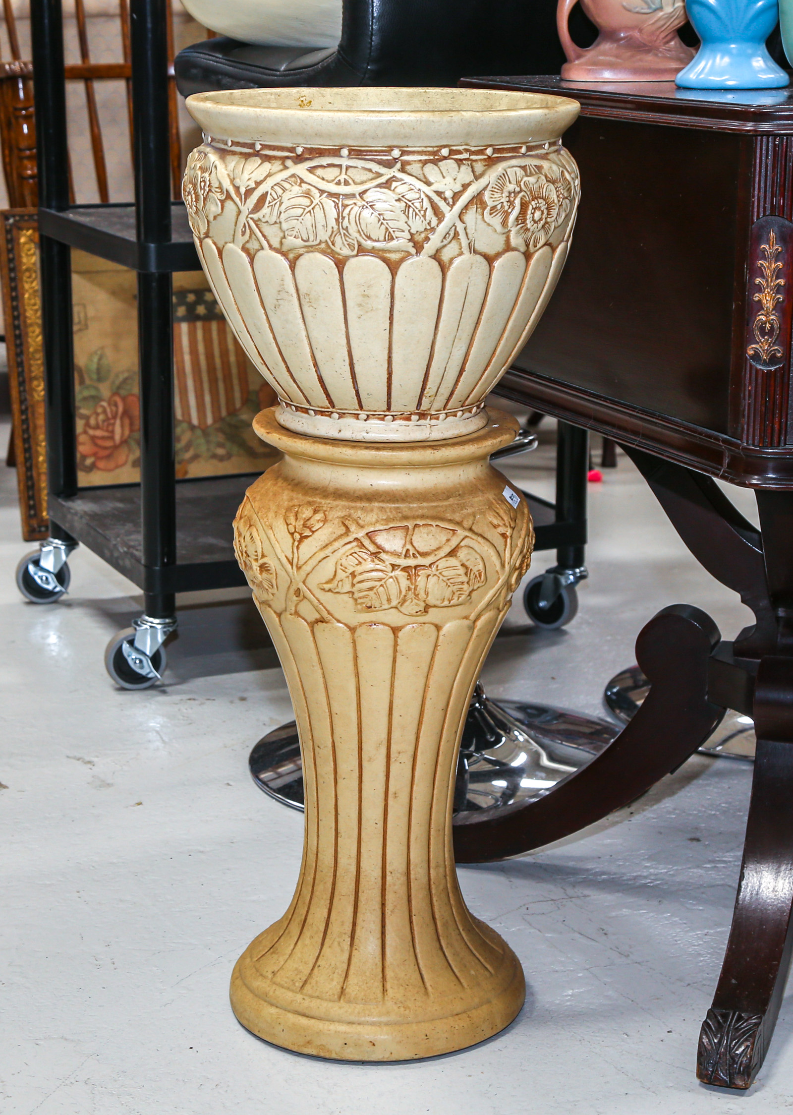 AMERICAN ART POTTERY JARDINIERE &