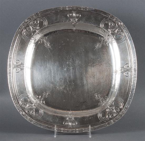 American Arts & Crafts hammered and