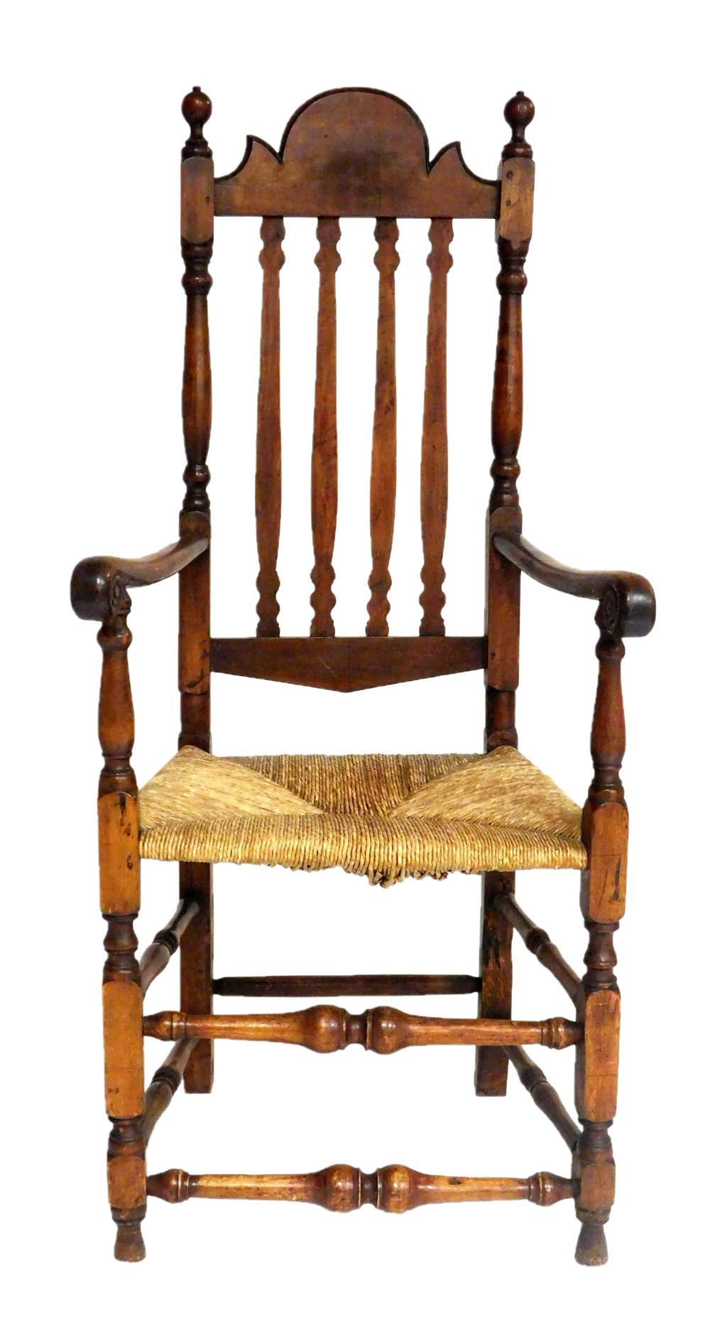 AMERICAN BANNISTER BACK ARMCHAIR,