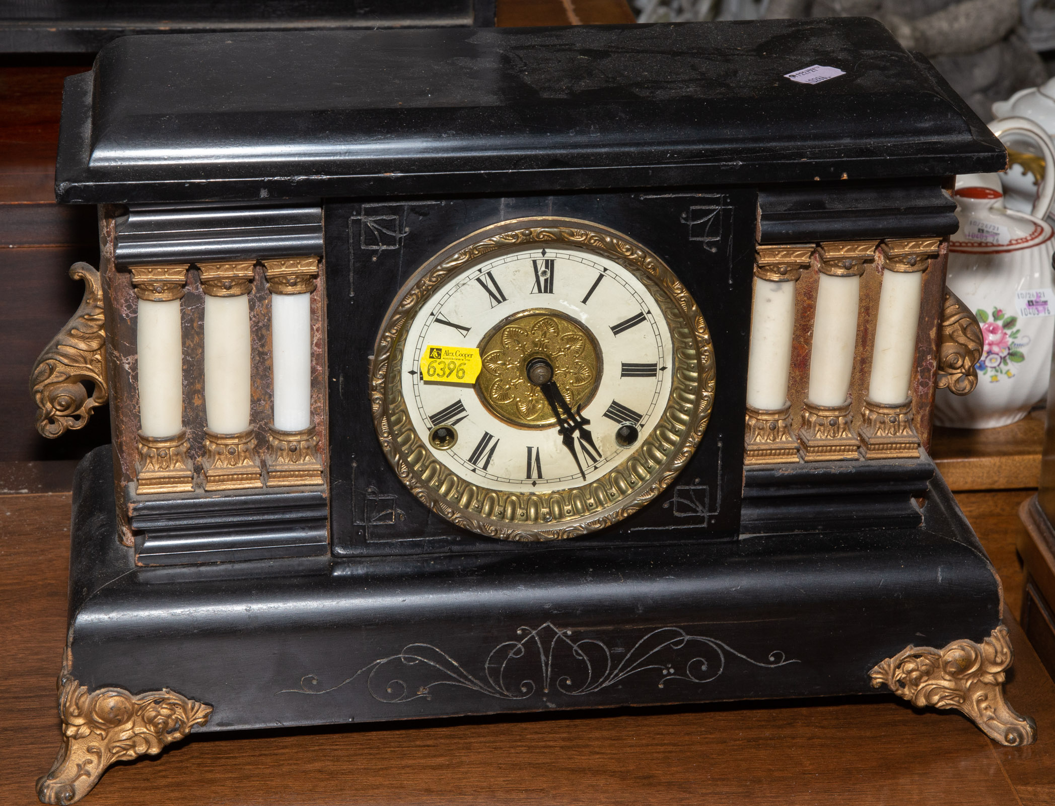 AMERICAN BEAUX ARTS MANTEL CLOCK