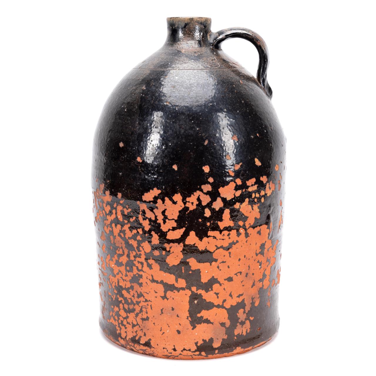 AMERICAN BEEHIVE FORM BLACK GLAZE